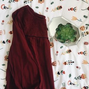 Old Navy Billowy Burgundy Blouse